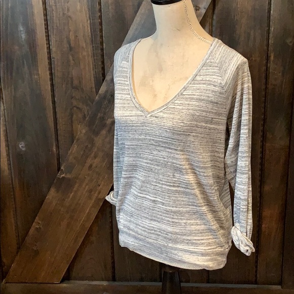 TNA rolled up sleeves top